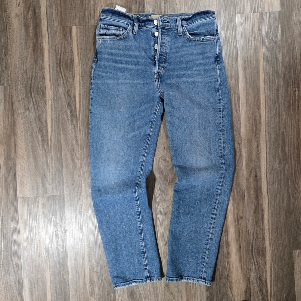 Joes Jeans High Rise Button Fly‎ Straight Leg Blue Denim Jeans Size 28
